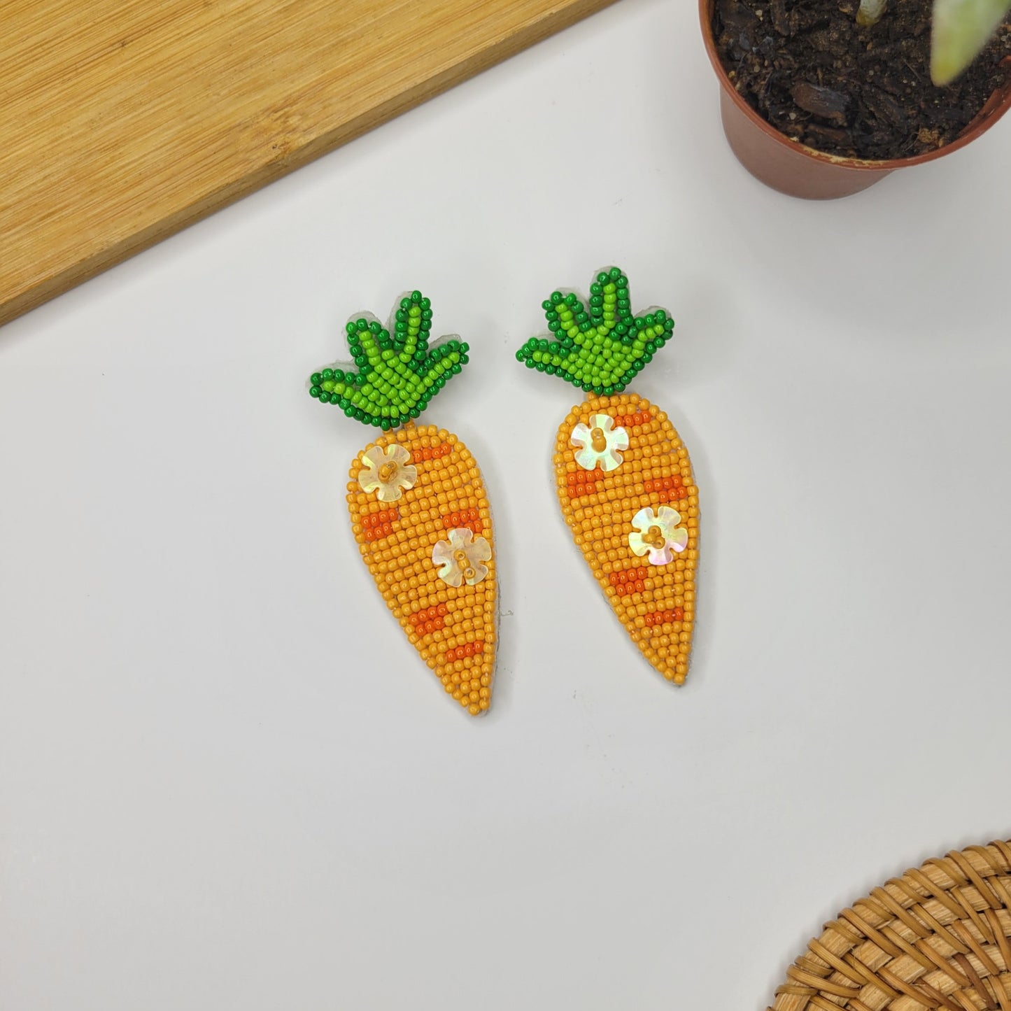 Carrot - Handmade Earrings