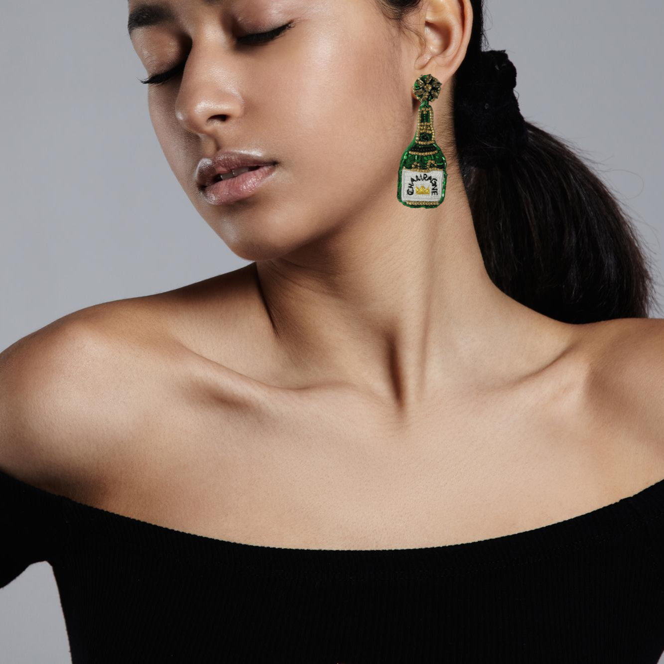 Champagne - Handmade Earrings
