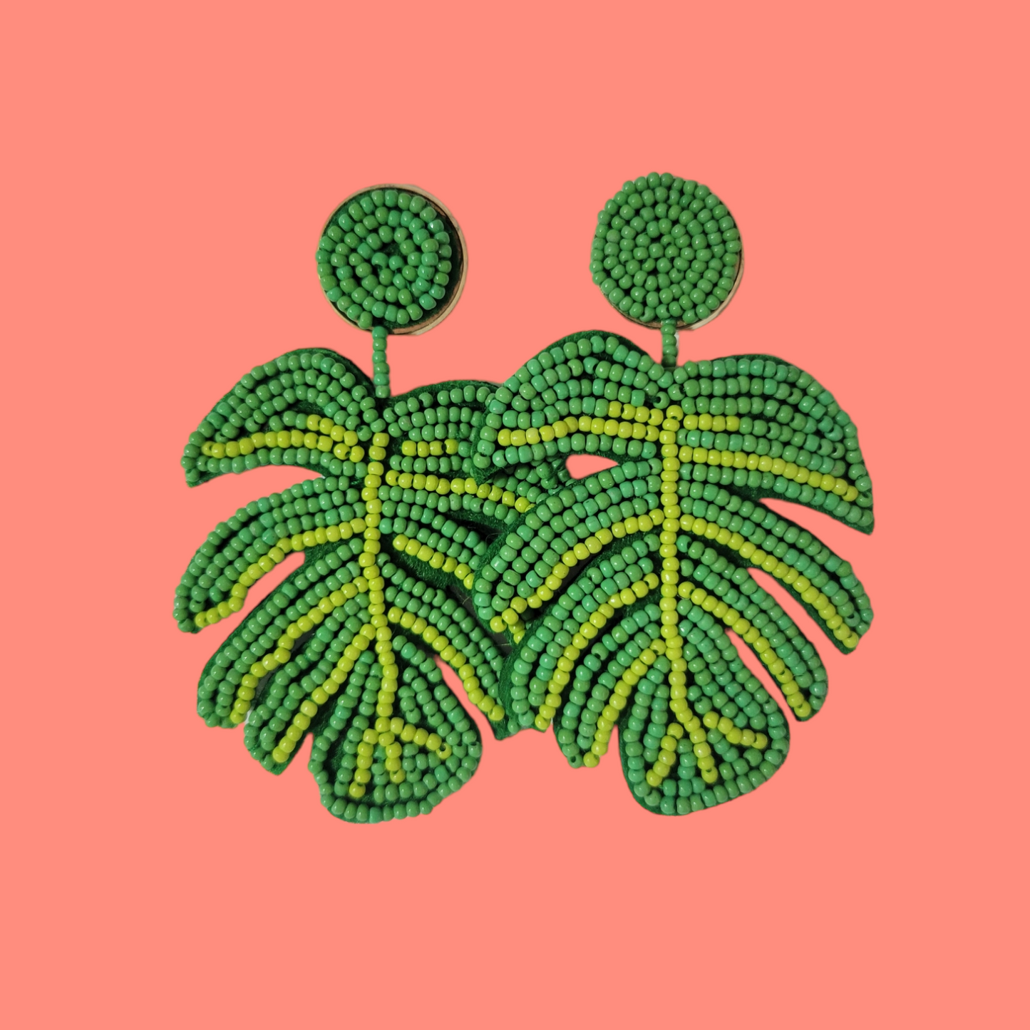 Monstera Plant - Handmade Earrings