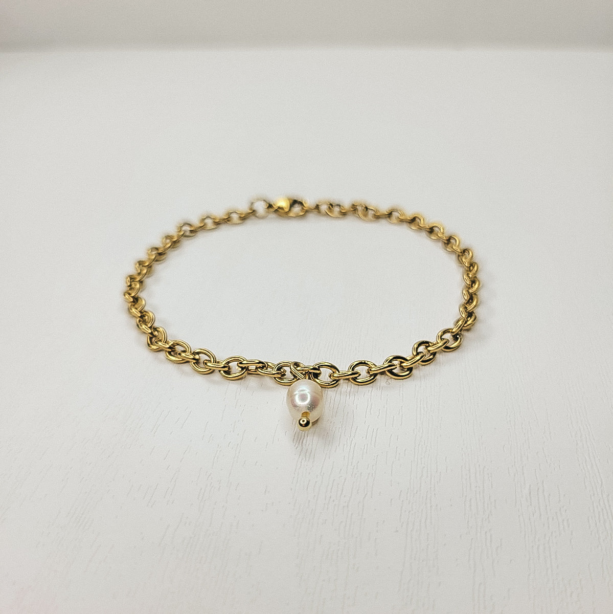 Oval Perla - Pulsera