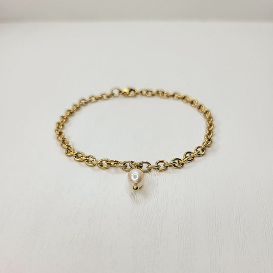 Oval Perla - Pulsera