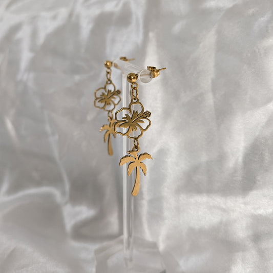 Amapola y Palma - Aretes